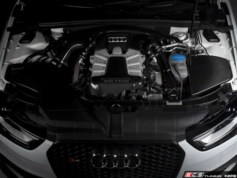 ECS Tuning Carbon Fibre Left Side Engine Cover - Audi B8 S4 3.0T