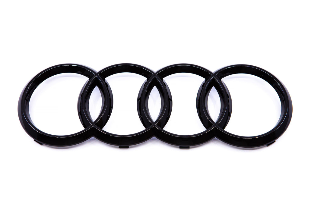 Genuine Audi Front Grille '4 Rings' Gloss Black Badge for A4/S4 A6/S6/RS6 A7/RS7 Q3/5/7 RSQ3 - 4H0853605B T94
