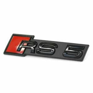 Genuine Audi 'RS5' Front Grille Gloss Black Badge - 8W6853736C T94 