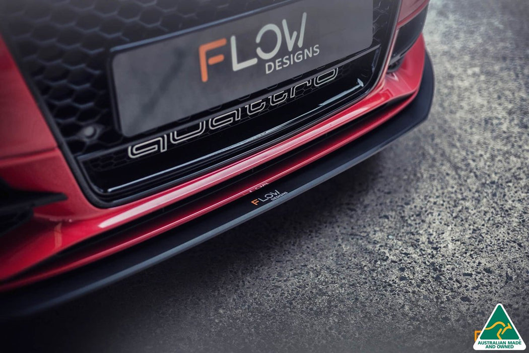 Flow Design Audi S3 8V PFL Sportback Front Lip Splitter V3