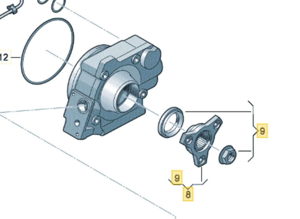 02D598289A - Repair Set for Drive Flange - Genuine Volkswagen