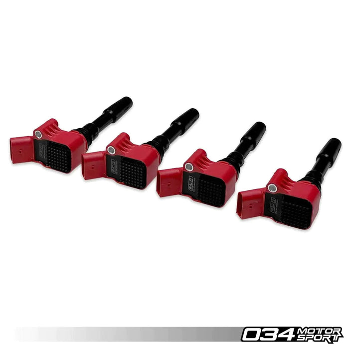 034  - High Output Ignition Coils (x6) - Audi B9 3.0 TFSI S4/S5/SQ5 EA839- 034-107-2012-RED/6