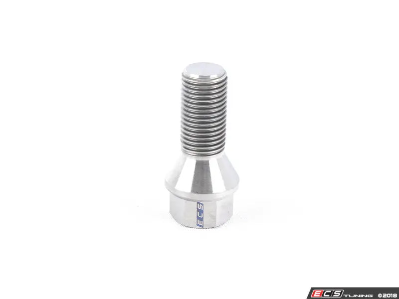 Titanium Conical Seat Wheel Bolt - 14x1.5x27mm - Set Of 20 (MQB Length)