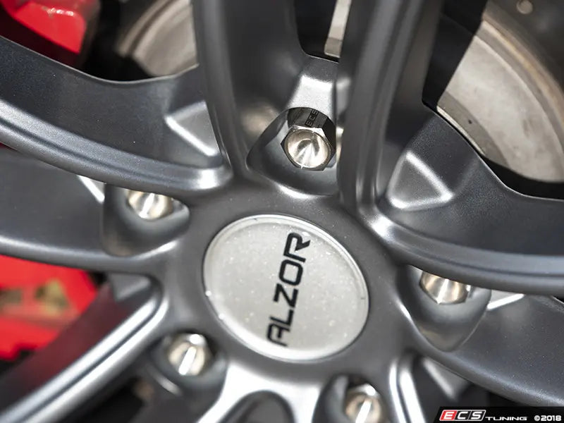 Titanium Conical Seat Wheel Bolt - 14x1.5x27mm - Set Of 20 (MQB Length)