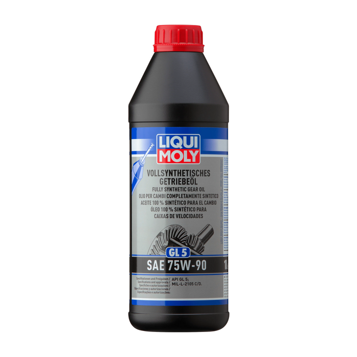 LIQUI MOLY - Fully Synthetic Gear Oil 75W-90 (1L) - Gearbox Oil - API GL5 - Volkswagen &amp; Audi