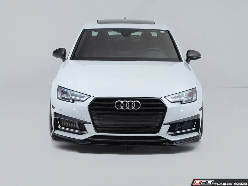 Audi B9 A4/S4 Front Lip Spoiler + Trunk Spoiler Bundle (Gloss Black)