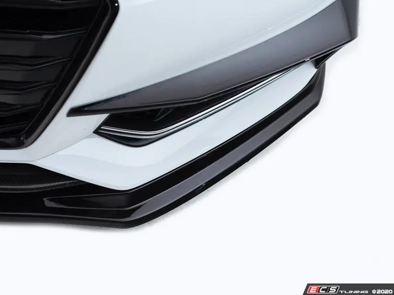 Audi B9 A4/S4 Front Lip Spoiler + Trunk Spoiler Bundle (Gloss Black)