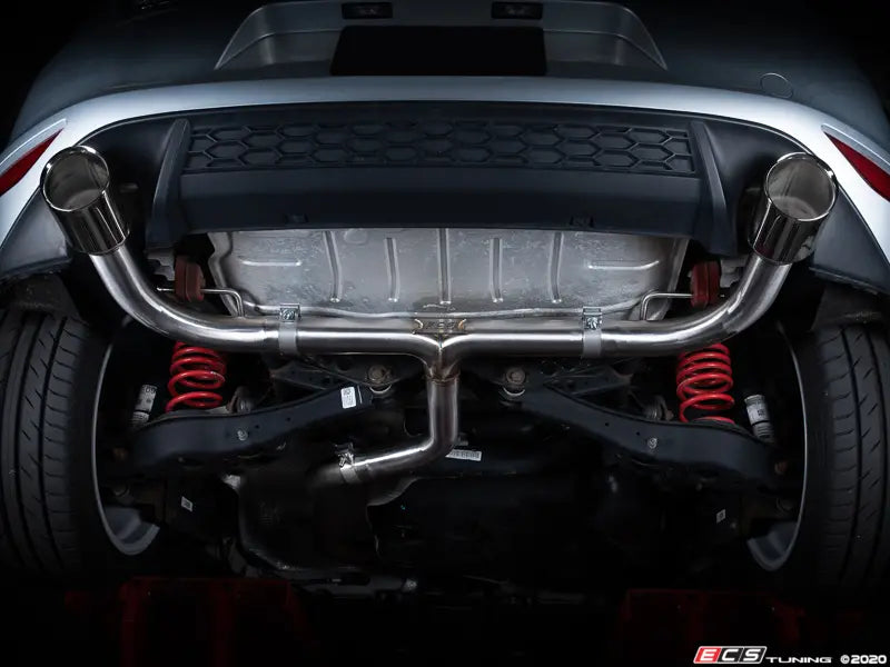 ECS Tuning -  MK7/7.5/8 GTI Muffler Delete Kit - With 4.0" Chrome Tips