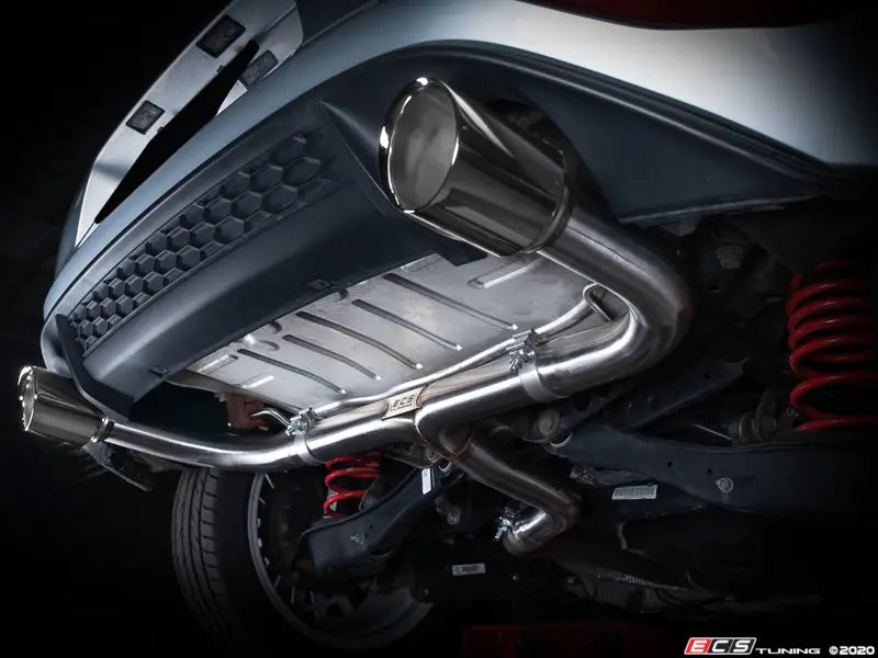 ECS Tuning -  MK7/7.5/8 GTI Muffler Delete Kit - With 4.0" Chrome Tips
