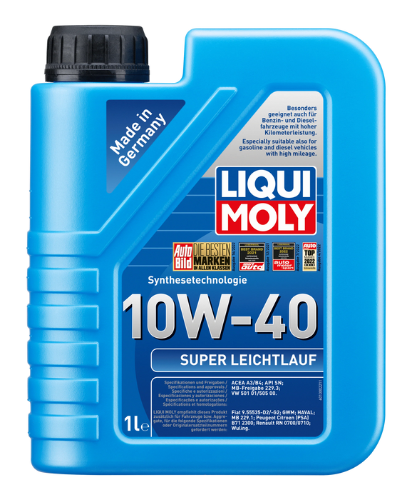 LIQUI MOLY – Super Leichtlauf 10W-40 (1L) – Engine Oil – VW 501 01 / 505 00 / MB 229.3