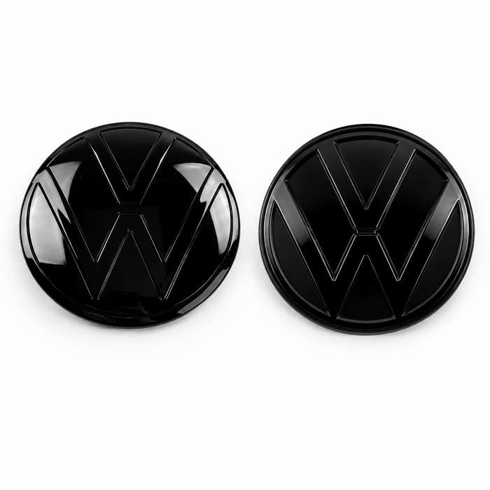 VW Gloss Black Badge Set (Clip on) VW Transporter T7