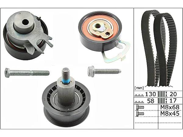 INA - Timing Belt Kit - SKODA FABIA I Combi (6Y5) 1.4 16V AUA, BBY, BKY