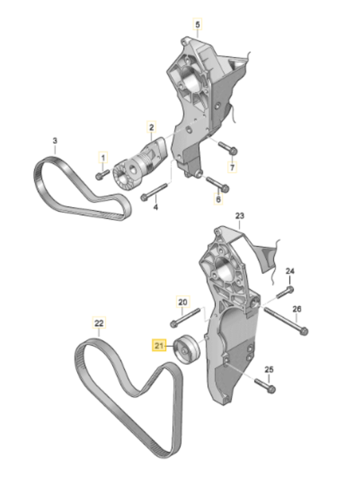 532047910 - INA Belt Drive Components - Audi 3. 6L V6 A3/TT & Volkswagen Passat/R32
