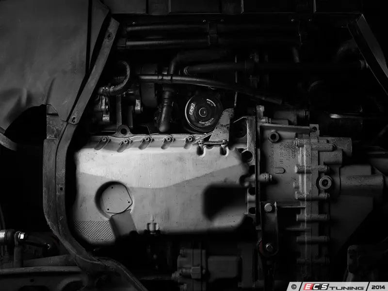 ECS Tuning - Black Anodized  Aluminum Oil Filter Housing - MK4 R32 / VR6