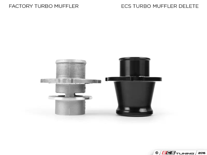 ECS Tuning - Turbo Muffler Delete Pipe - Audi A3/S3 8V, A4/A5 B8/8.5/B9, MK3 TT/TTS, Q5, MK7/7.5 GTI/R