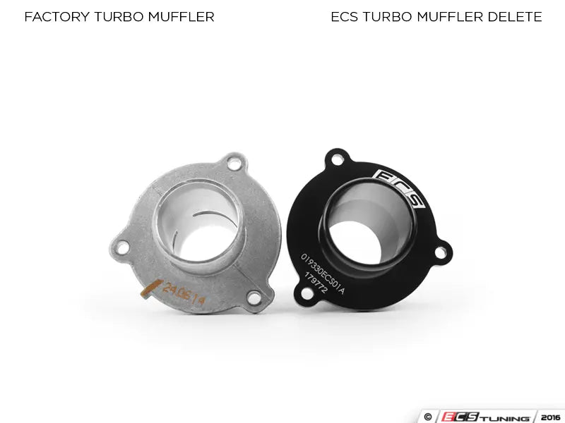 ECS Tuning - Turbo Muffler Delete Pipe - Audi A3/S3 8V, A4/A5 B8/8.5/B9, MK3 TT/TTS, Q5, MK7/7.5 GTI/R