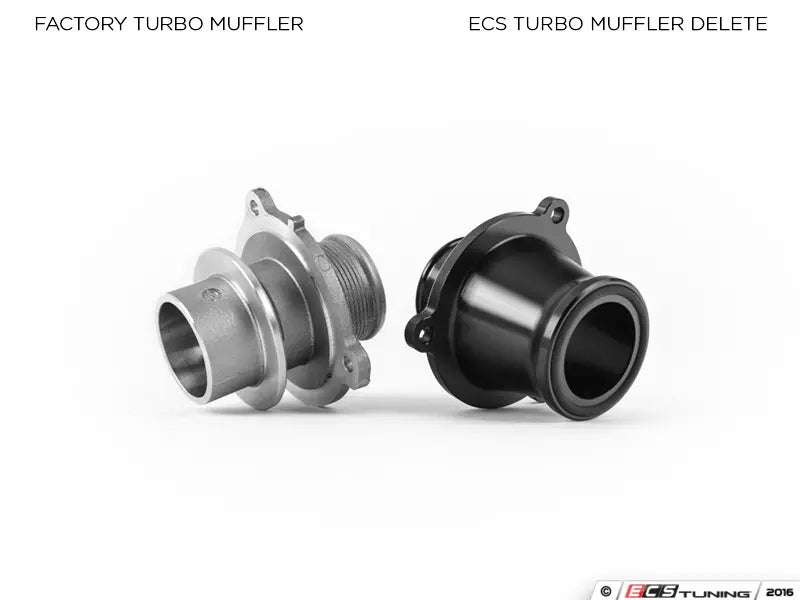 ECS Tuning - Turbo Muffler Delete Pipe - Audi A3/S3 8V, A4/A5 B8/8.5/B9, MK3 TT/TTS, Q5, MK7/7.5 GTI/R
