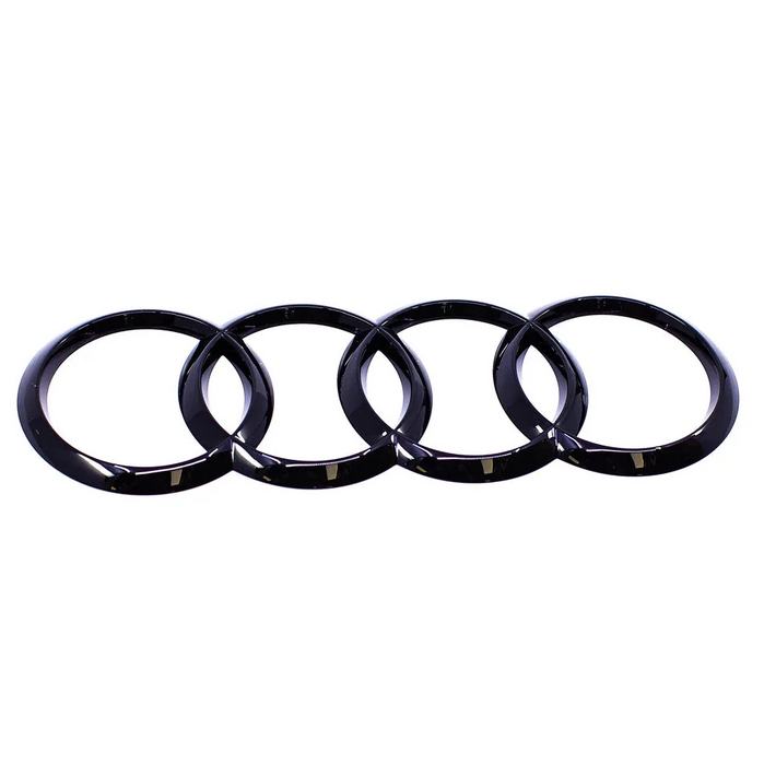 Genuine Audi Rear Trunk '4 Rings' Gloss Black Badge 8V A3/S3/RS3 Sportback - 8V4853742A T94
