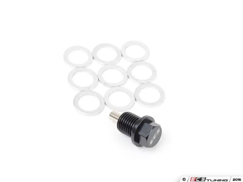 ECS Tuning - Magnetic Oil Drain Plug + 10 Washers - For Metal Sump M14 x 1.5  - N90813202