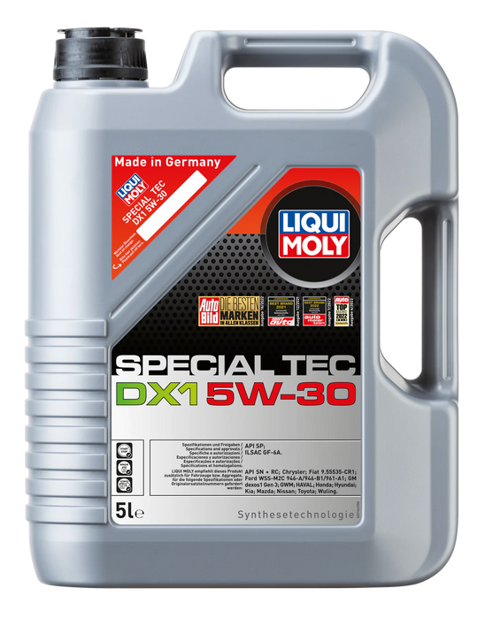 LIQUI MOLY Special Tec DX1 5W-30 (5L) – Synthetic Engine Oil – API SP & ILSAC GF-6A