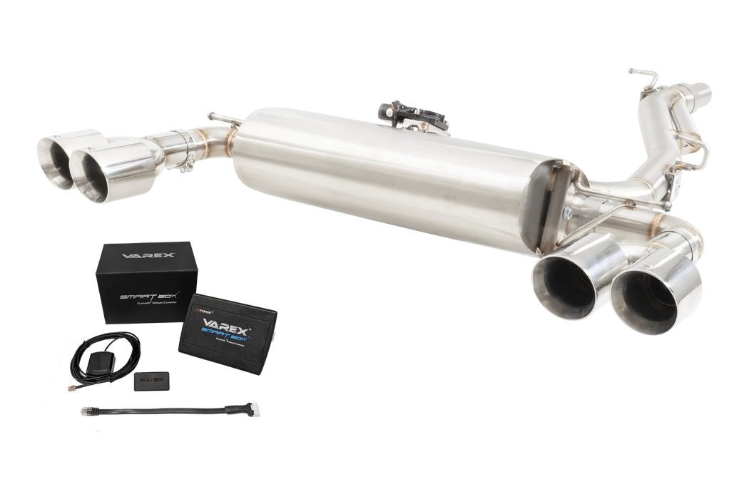 XFORCE - VW GOLF R MK8 Varex Valved Cat Back Exhaust System Smartbox (V2 Latest Revision)
