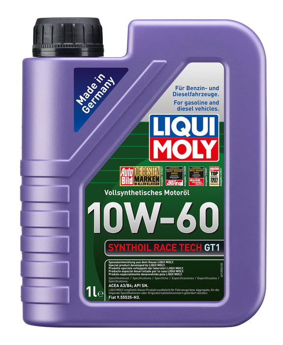 LIQUI MOLY Synthoil Race Tech GT1 10W-60 (1 L) – Fully Synthetic Engine Oil