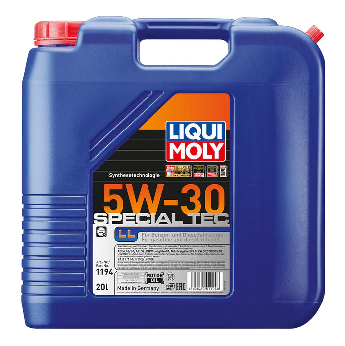 LIQUI MOLY – Special Tec LL 5W-30 (20 L) – Engine Oil – VW 502 / 505 Specification