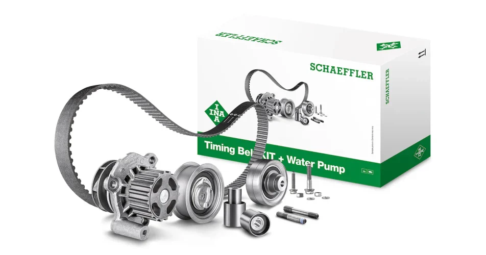 INA - Timing Belt Kit with Waterpump - Skoda OCTAVIA II Combi (1Z5) 2.0 TDI 16V BKD, CFHC, CLCB