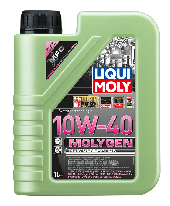LIQUI MOLY – Molygen New Generation 10W-40 (1L) – Engine Oil – VW 501 / 502 / 505