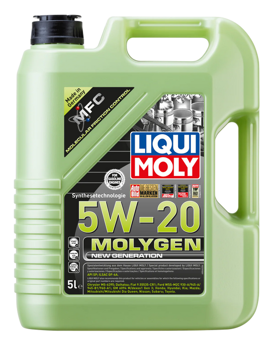 LIQUI MOLY Molygen New Generation 5W-20 (5L) – Fully Synthetic Engine Oil