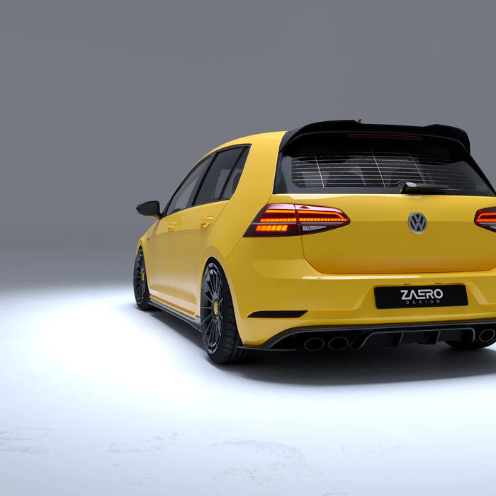 Zaero Design - EVO-1 Rear Diffuser for Volkswagen Golf MK7.5R 2018-2021