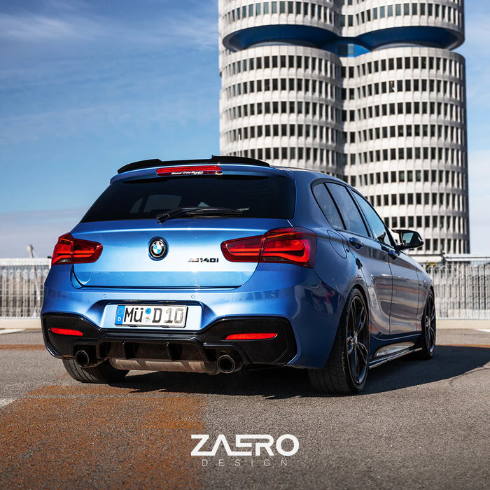 Zaero Design EVO-1 Rear Diffuser – BMW 1 Series F20 LCI (Dual Exit) 2016–2019