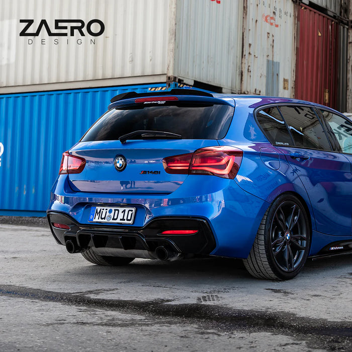Zaero Design EVO-1 Rear Diffuser – BMW 1 Series F20 LCI (Dual Exit) 2016–2019