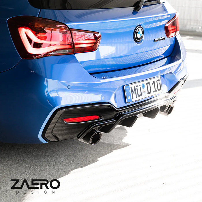 Zaero Design EVO-1 Rear Diffuser – BMW 1 Series F20 LCI (Dual Exit) 2016–2019