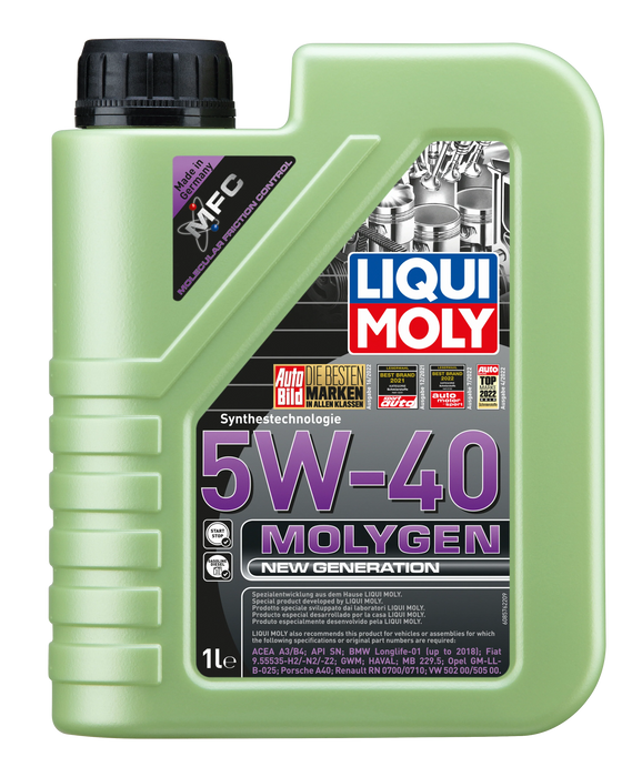 LIQUI MOLY - Molygen New Generation 5W-40 (1L) - Engine Oil - VW 502/505