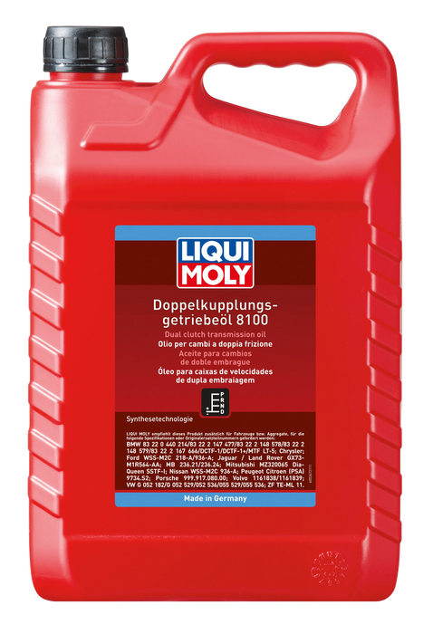 LIQUI MOLY DSG Dual Clutch Oil 8100 (5L) – VW/Audi/Skoda DQ250–DL501