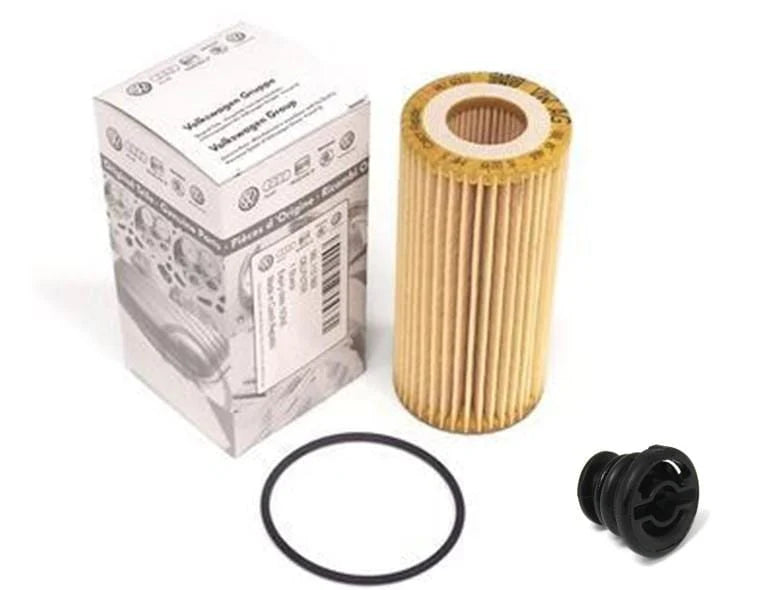 Oil Filter & Oil Drain Plug Bundle - Volkswagen Golf GTI/R MK7 - 06L115562B & 06L103801