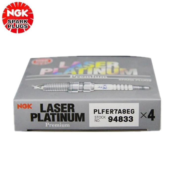 NGK PLFER7A8EG - Laser Platinum Spark Plugs (x4) - Audi 8V S3/TT/TTS & Volkswagen MK7 GTI/R