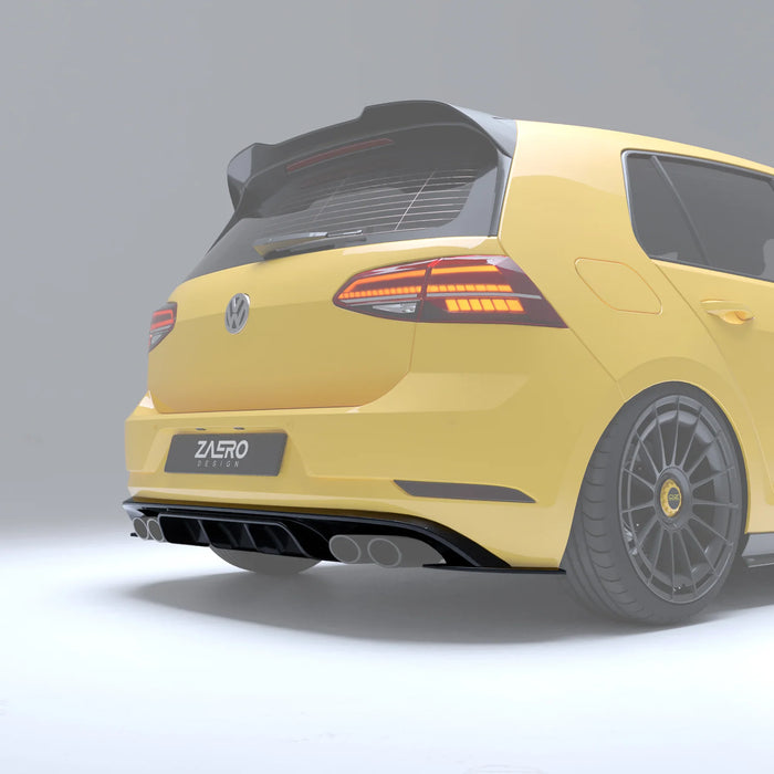 Zaero Design - EVO-1 Rear Diffuser for Volkswagen Golf MK7.5R 2018-2021