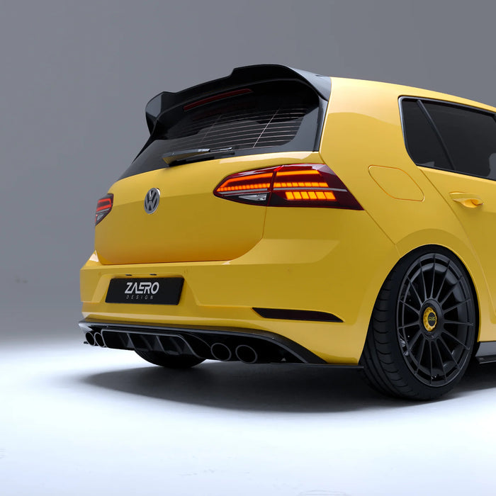 Zaero Design - EVO-1 Rear Diffuser for Volkswagen Golf MK7.5R 2018-2021