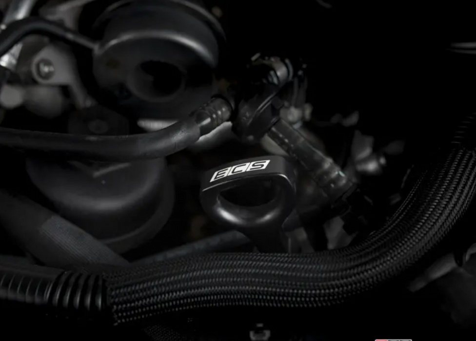 ECS Tuning Billet Engine Oil Dipstick - Black Anodized | Audi B9 S4/S5