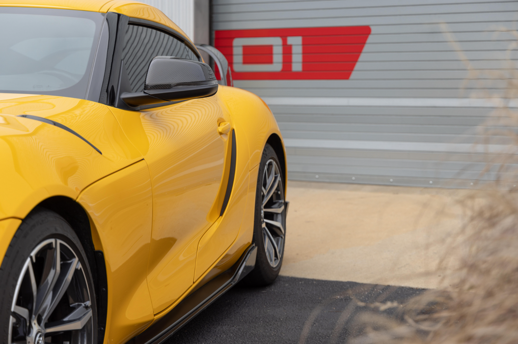 DINAN Carbon Fibre Mirror Cover Set – Toyota GR Supra (2020–2024)