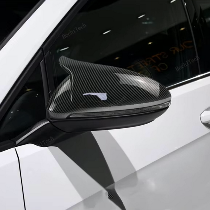 Genuine Carbon Fibre Replacement Mirror Covers Ox Horn MK7/7.5 GTI/R