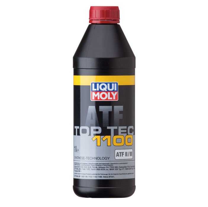 LIQUI MOLY Top Tec ATF 1100 (1L) – Automatic Transmission Fluid – Dexron III G / MB 236.1 / ZF TE-ML 04D