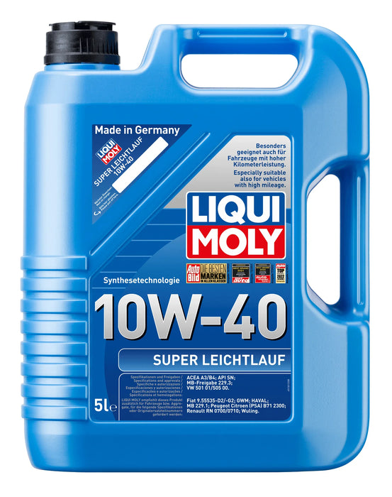 LIQUI MOLY – Super Leichtlauf 10W-40 (5 L) – Engine Oil – VW 501/505 Specification