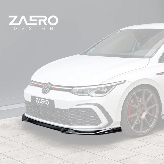 Zaero Designs - EVO-1 Front Lip/Splitter for Volkswagen Golf GTI MK8 2021+