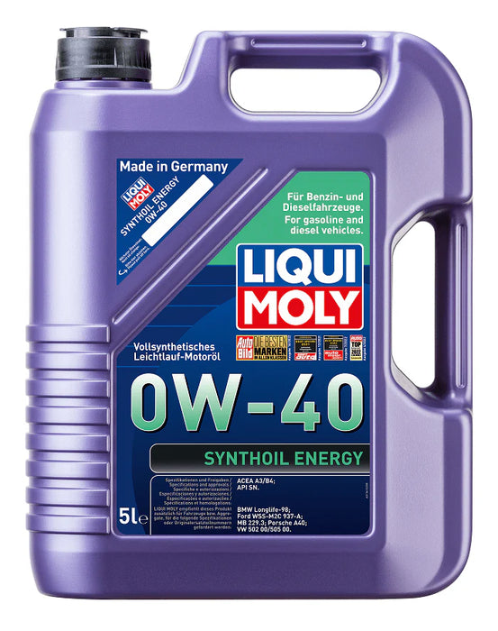 LIQUI MOLY Synthoil Energy 0W-40 (5L) – Fully Synthetic Engine Oil