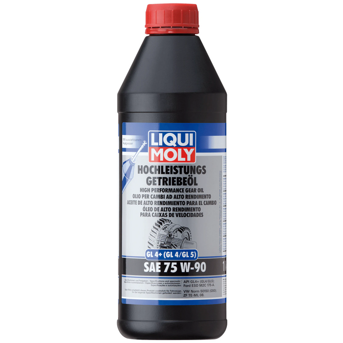 LIQUI MOLY SAE 75W-90 (1L) – Full Synthetic Differential & Transfer Box Oil (API GL-4+, VW 501 50 G50)