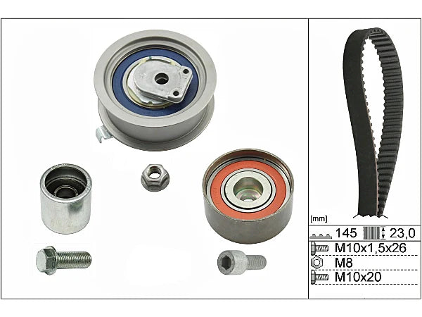 INA - Timing Belt Kit - AUDI A8 D3 (4E2, 4E8) A8 3.7 quattro BFL