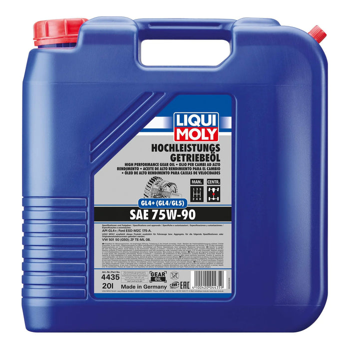 LIQUI MOLY SAE 75W-90 (20 L) – Differential & Transfer Gear Oil – VW 501 50 (G50) / API GL-4+